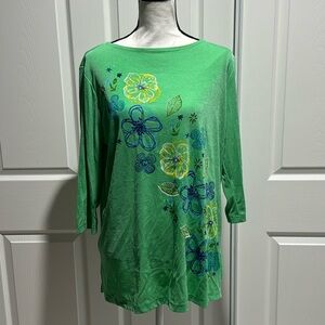 Vintage Carolyn Strauss Tunic with 3/4 Sleeves